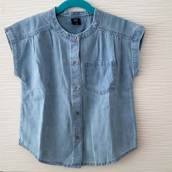 Gap Girls Jean Blouse Size XS - Picture 4 of 5